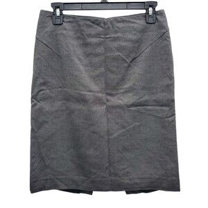 Express Design Studio Y2K Black Micro‎ Diamond Print Career Pencil Skirt Size 2